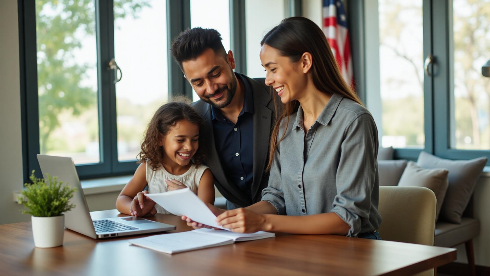 Self-employed family with their Non-QM financed home